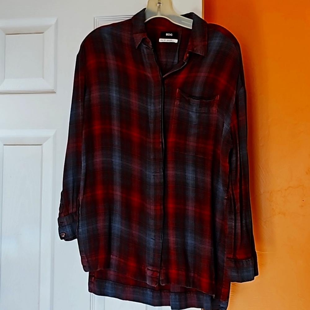 BDG soft cotton like flannel tunic or blouse